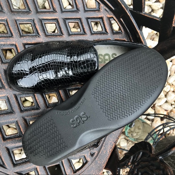 SAS tripad croc embossed patent leather shoes 7m - Picture 5 of 13